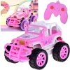 JOKO RC Auto Jeep Off-Road so svetlom na diaľkové ovládanie pre dievčatá, ružové