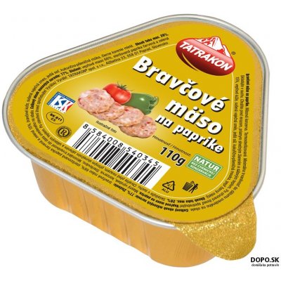 Tatrakon Bravčové mäso na paprike 110 g