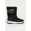 Moon Boot quilted wp jr girl black copper
