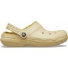 Dámska nazúvacia obuv Crocs, CLASSIC FUZZ LINED CLOG béžová,Čierna, 37/38