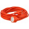 Berge záhradný Predlžovací Kábel 40 m 1 ks zásuviek oranžový