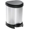 Curver odpadkový koš, DECO BIN, stříbrný, 15l