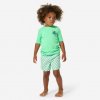 DECATHLON Detské tričko s UV ochranou 100 Poulpy zelené 4-5 r (103-112 cm)