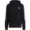 Pánska mikina adidas, CUT 3S FZ HD čierna,biela M