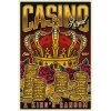 Ceduľa Casino - Royal Vintage style 30cm x 20cm Plechová tabuľa