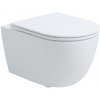 kielle Oudee - Závesné WC s doskou SoftClose, Rimless Vortex+, biela 30102006