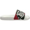 Ea7 Emporio Armani športové šľapky Visibility Logo Slides White/Red Rings Print Biela