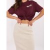 Skirt-D93020M50243A1-light beige krémová | tmavočervená M Sublevel 4063813898260
