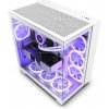 NZXT case H9 Flow / 4x120mm fan / up to 10xfan / mesh top / glass / white