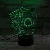 3Dmix 3DL-SMRT019 – 3D LED nočná lampa - Poker (Karty a kocky) (Smart)