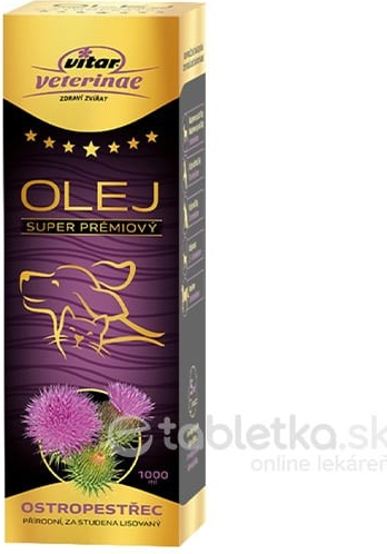 Vitar Veterinae Ostropestřec olej 1000ml