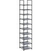 Regál na topánky SONGMICS 10 políc, sivý, 33×33×173 cm