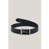 OPASOK GANT LOGO LEATHER BELT BLACK