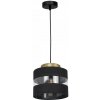 Luminex Luster na lanku HAVARD 1xE27/60W/230V čierna/mosadz LU1847 + záruka 3 roky zadarmo