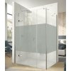 Hüppe Astra Ľavé krídlové dvere, 150 cm, strieborný profil/sklo Privatima PX0304.069.375