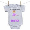 Boodyy Body s krátkym rukávom Keď vyrastiem budem baletka 80 (9-12 mesiacov)