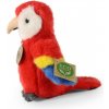 Rappa Plyšový papagáj Ara 16 cm červený ECO-FRIENDLY