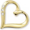 Soliter Zlatý prívesok srdce s kryštálmi 249 001 00354