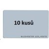 Karta ISO v balení 10 ks , RFID 125 kHz EM4200, RO, vytlačené číslo štítku na karte RFID-CARD-LF-PACK