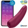 Stimulátor klitorisu Satisfyer Curvy 1+ Rose Red, smart bezdotykový stimulátor klitorisu s vibráciami