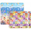 Rolovateľná detská podložka inSPORTline Lhotino 200x180x1,5 cm Zvieratká - puzzle