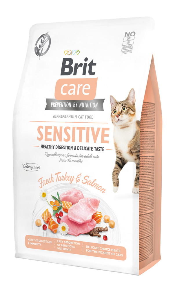 Brit Care Cat Grain-Free Sensitive Healthy Digestion & Delicate Taste 2 kg