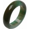 Nefertitis Achát zelený prsteň Kruh NF56873 - 54 mm (US 7)