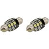COMPASS Žiarovka 3 LED SMD 12 V suf.11X32 SV8.5 NEW-CAN-BUS biela 2 ks 8591686338263