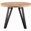 SIGNAL MEBLE Okrúhly jedálenský stôl rozkladací GALAXY, čierna/dub artisan