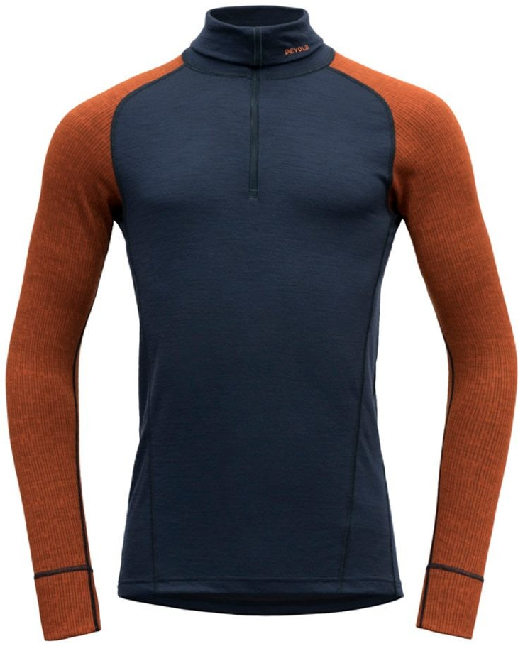 Devold Duo Active Merino 210 Z.Neck Man Flame/Ink