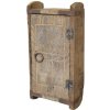 Chic Antique Retro nástenná drevená skrinka s dvierkami Grimaud Brick - 15*9*32 cm - Chic Antique