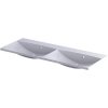 Oristo Uni umývadlo 120x46.5 cm obdĺžnik umývadlo na nábytok biela UME-AM-120-92-D-BO