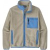 PATAGONIA W´S SYNCH JKT, OATMEAL HEATHER W/ BLUE BIRD - XS