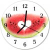 Nástenné sklenené hodiny Vodný melón fi 30 cm