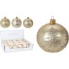 Koopman Vianočná sklenená guľa 8 cm zlatás