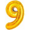 Balón fóliový Go-Párty BCF-955-9 zlatá číslica 9, 32