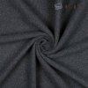Bio fleece bavlnený, tmavo sivý melír 1 m