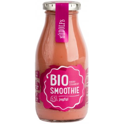 Rudolfs Smoothie jahoda banán BIO 260 ml