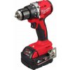 MILWAUKEE M18 BLPDRC-502C aku bezuhlíková príklepová vŕtačka 18V/2*5Ah, 61Nm, dĺžka 145mm, kufrík 4933492826