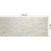 Mramorový nástenný panel z PVC – Svetlo krémový s vlnitou textúrou (matný),60x120cm Trieda: Trieda A