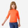 DECATHLON Detský top 100 s UV ochranou koralový 14-15 r (161-172 cm)