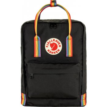 Fjällräven Kånken Rainbow Black Rainbow Pattern 16 l