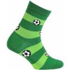 Vzorované chlapčenské ponožky WOLA LOPTY zelené Veľkosť: 36-38
