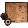FUNNYFASHION Pirátská mapa s kompasem, pirát, 2 ks 8712364504903