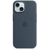 Apple iPhone 15 Silicone Case with MagSafe Storm modré MT0N3ZM/A