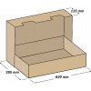 NAKUPIM.SK Kartónová krabica s vekom 620 x 395 x 115 mm