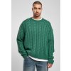 Urban Classics Boxy Sweater pánsky sveter green