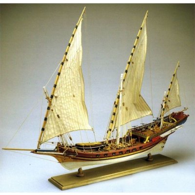 Amati Sciabecco pirátská loď 1753 kit 1:60