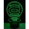 Beling 3D lampa, Montreal Canadiens, 16 farebná S494