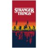 Jerry Fabrics · Bavlnená osuška Stranger Things - motív Upside Down | 70 x 140 cm